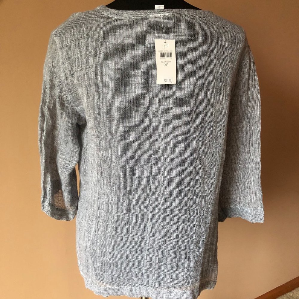 Pure J.Jill  Linen Blouse - Picture 3 of 7